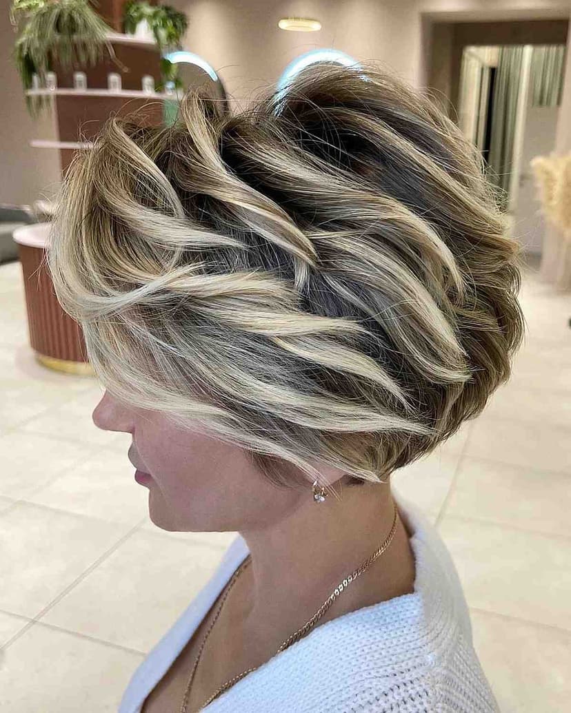 Full Highlight Short Hair